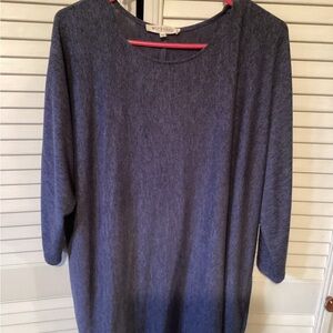 Workshop Republic ladies plus size pullover blue sweater, size 2X